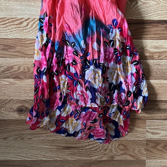 Floral & Pink Scarf | Gently Used, 100% Polyester - Picture 2 of 6